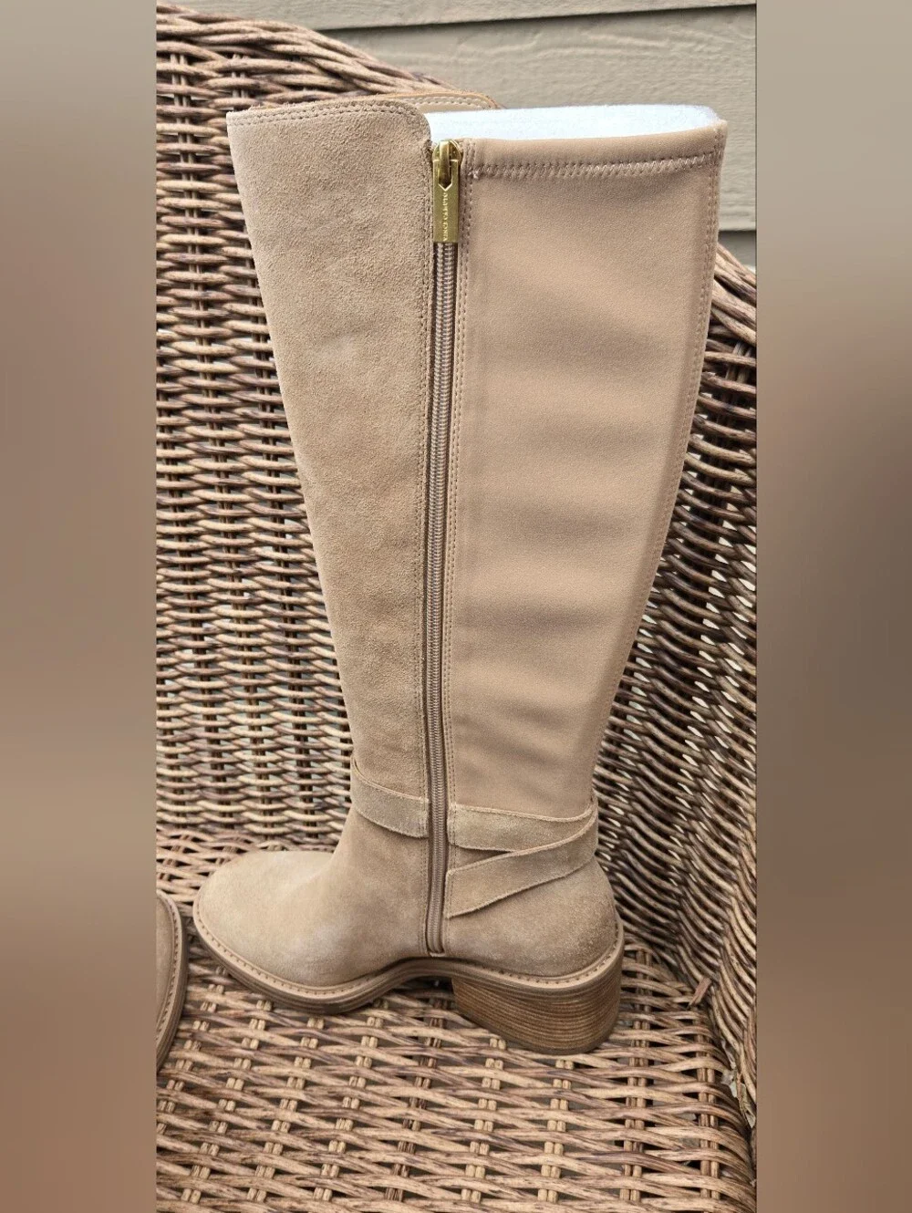 NWT Vince Camuto Leather Suede Medium Shaft Tall Boots - Vianah